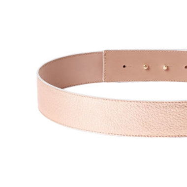 PIQYOURDRESS Taillengürtel Leder, rosegold