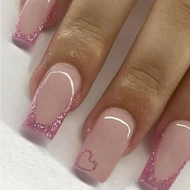 Soft Glitter Press on Nails