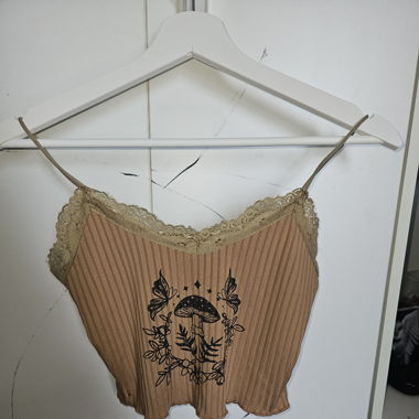 Mushroom Crop Top Tanktop