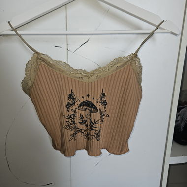 Mushroom Crop Top Tanktop