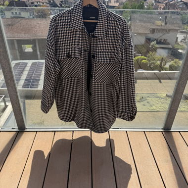 Veste pied-de-poule Pull&Bear