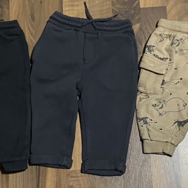 Set of 3 Kids' Pants 74 cm