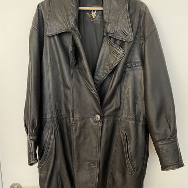 Black Vintage Leather Jacket