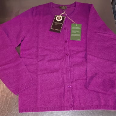 Violett/Rosa Kaschmir-Gilet
