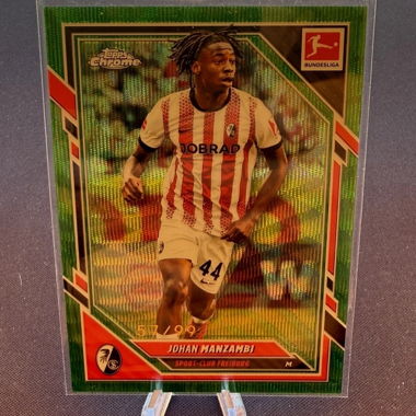 Carta Topps Chrome Johan Manzambi /99