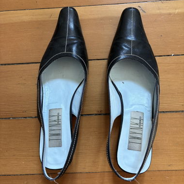 Escarpins slingback noirs