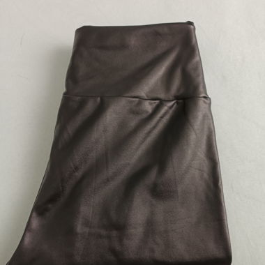 Leggins finta pelle felpati