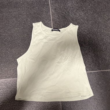 Crop top verde chiaro