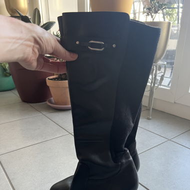 Cole Haan heeled black boots 