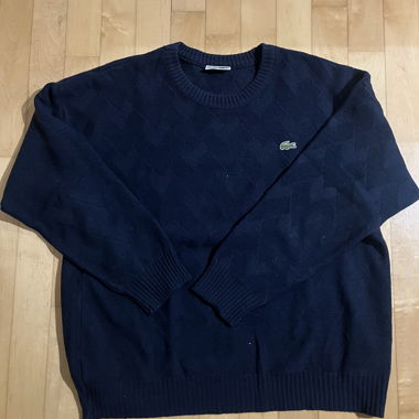 Pull en maille Lacoste marine
