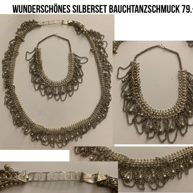 BAUCHTANZ SCHMUCKSET SILBER