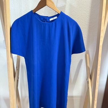 Robe MNG bleu à manches courtes XS