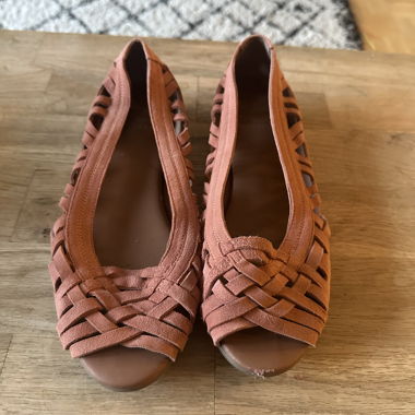 Ballerine aperte rosa taglia 37