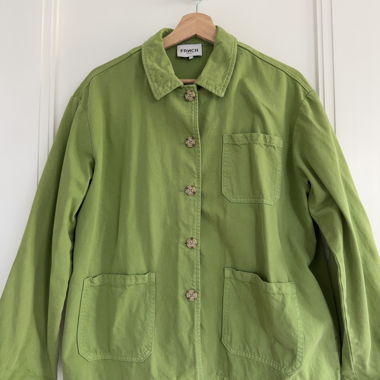Grüne FRNCH Hemdjacke