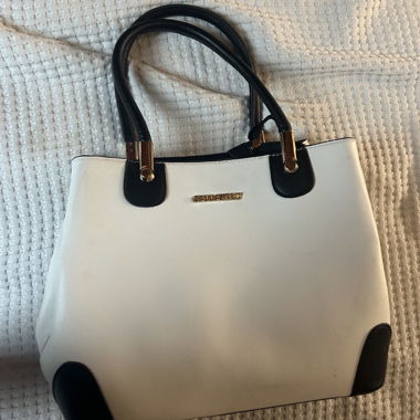 Gallantry Handtasche weiss-schwarz