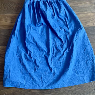 MNG blue pleated skirt