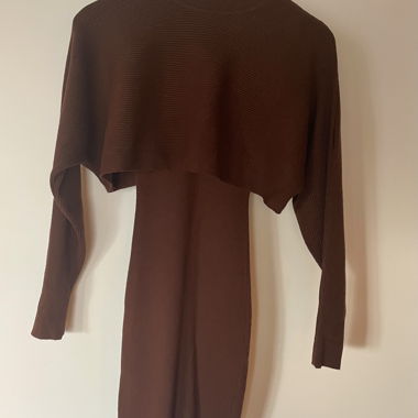 Two-piece dress - brown