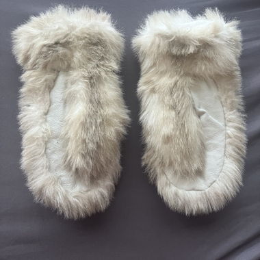 Leather Faux Fur Gloves