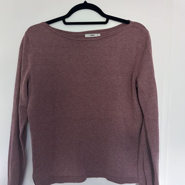 Haut manches longues bordeaux foncé / pull