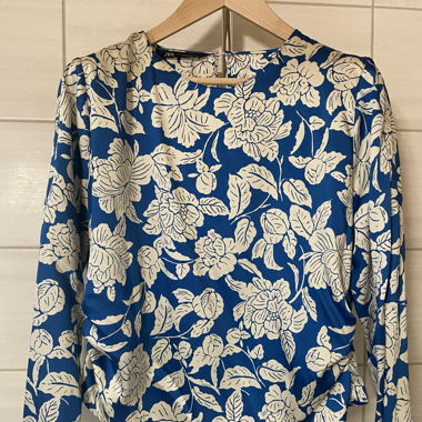 Zara Blouse Ceintrée Fleurs L