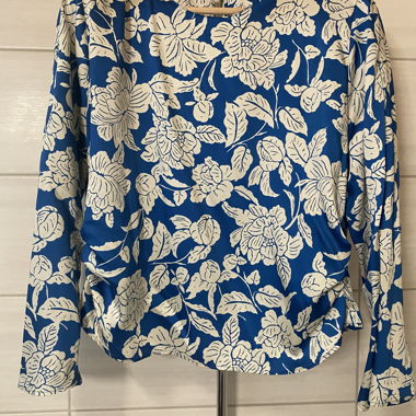 Zara Blouse Ceintrée Fleurs L