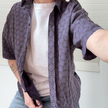 purple vintage blouse