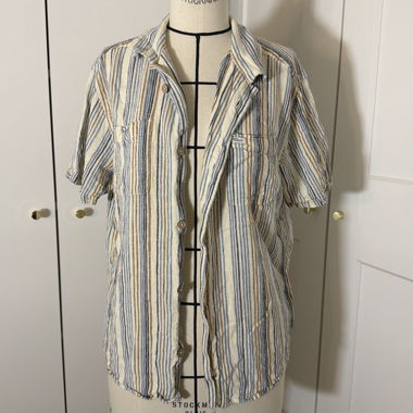 Chemise rayee manches courtes