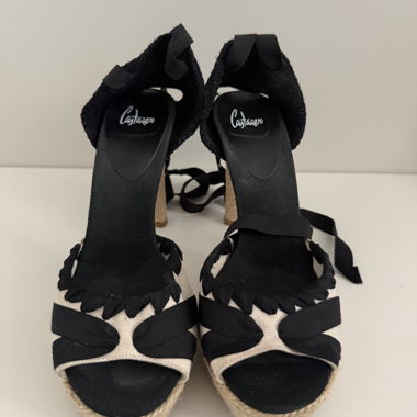 Schwarze Espadrille-Pumps von Castañer