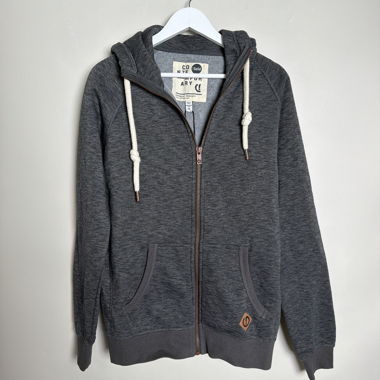 Solid Zip-Hoodie