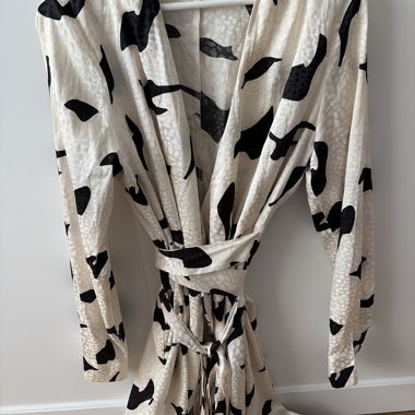 Pattern Wrap Dress
