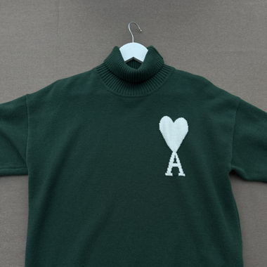 Ami Paris turtleneck green