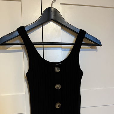 schwarzes Crop Top von H&M