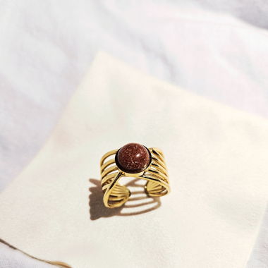Bague pierre de soleil