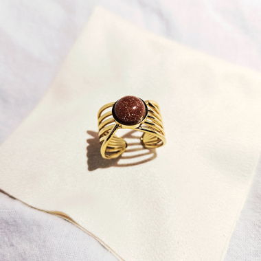 Bague pierre de soleil