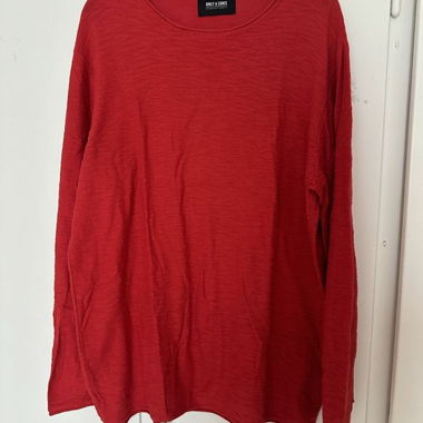 Herren Langarmshirt ONLY & SONS Grösse XL rot