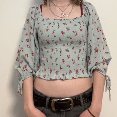 Bluse mit Blümchen Muster