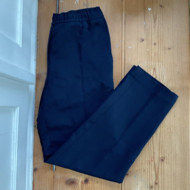 Anzughose straight leg mid rise ankle length 