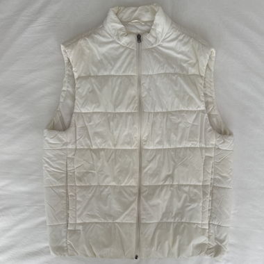 Gilet matelassé ZARA Puffer crème