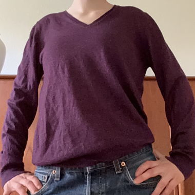 Lilac Cashmere Long-Sleeve Shirt