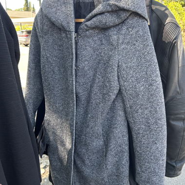 Cappotto in lana con cappuccio ONLY