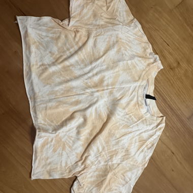 Cropped Loose Tie Dye Shirt