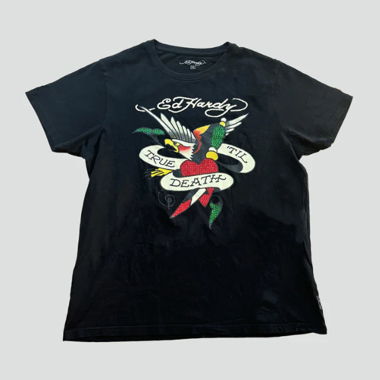 Vintage Ed Hardy rhinestones tee