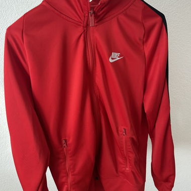 Giacca da allenamento Nike rossa con zip