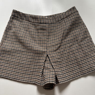 Shorts a motivo pied-de-poule