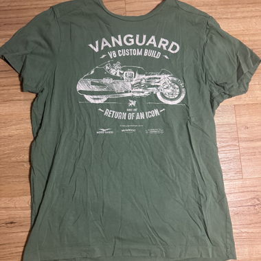 Vanguard grünes T-Shirt mit Grafik M/L