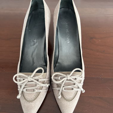 Décolleté con punta Stuart Weitzman beige-grigio