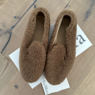Max Mara Teddy loafers brown size 39