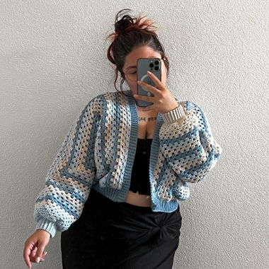 Cardigan fait main (crochet) 