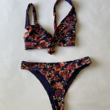 Bikini con motivo floreale