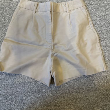 Beige Tailored Shorts